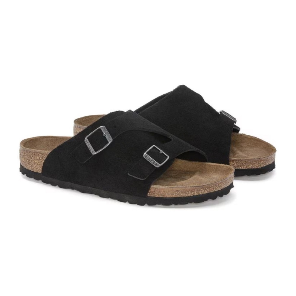 Birkenstock Zurich Black Suede Sandals